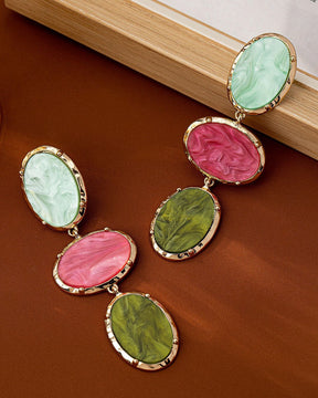 Resin Dangle Drop Earrings