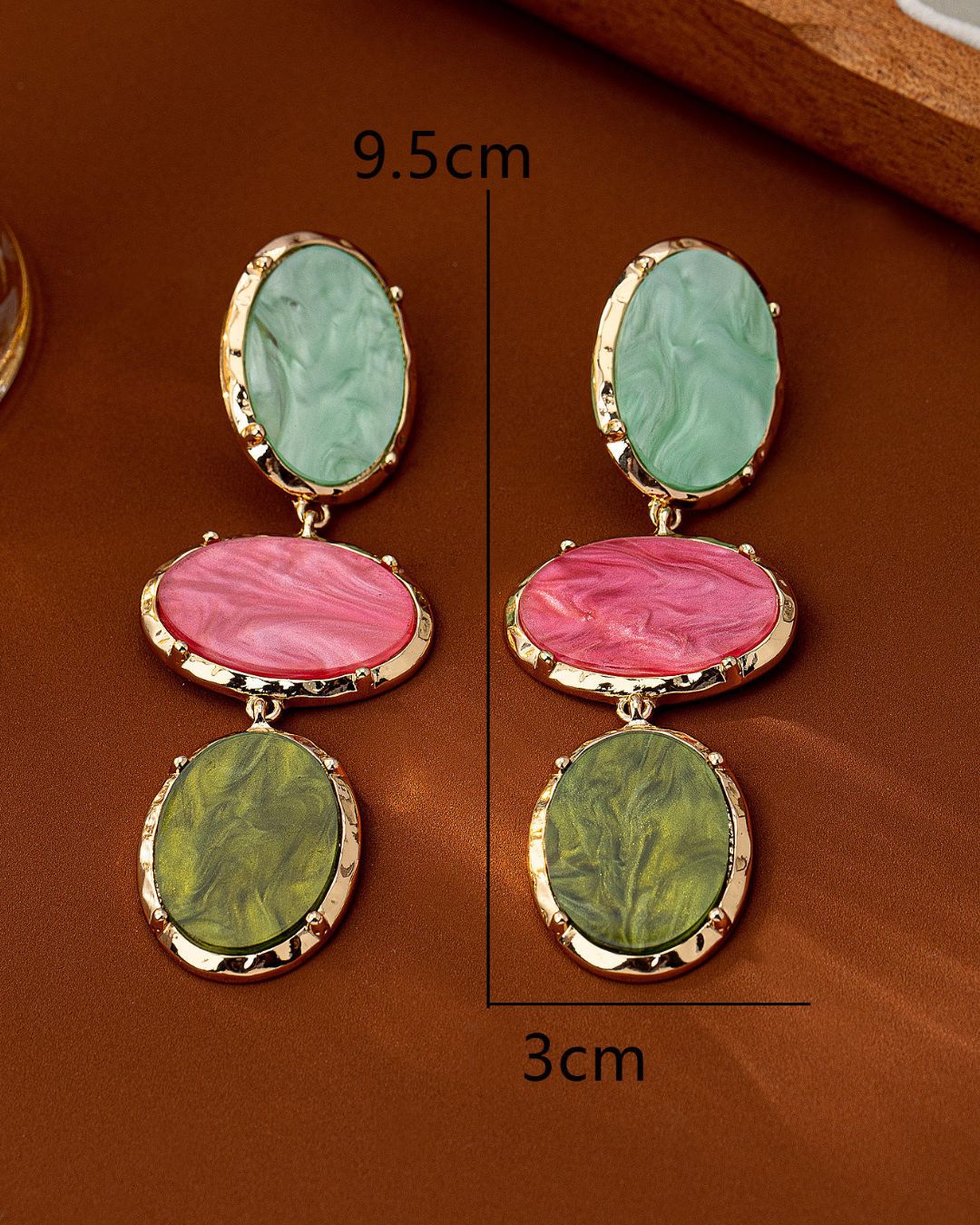 Resin Dangle Drop Earrings