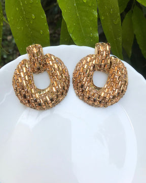 Bling Blogger Golden Statement Earrings