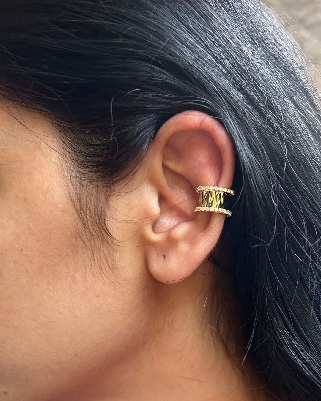 Zig-Zag Golden Ear Cuff