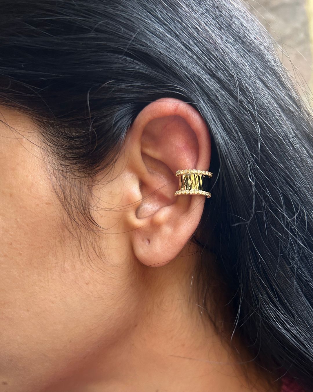 Zig-Zag Golden Ear Cuff