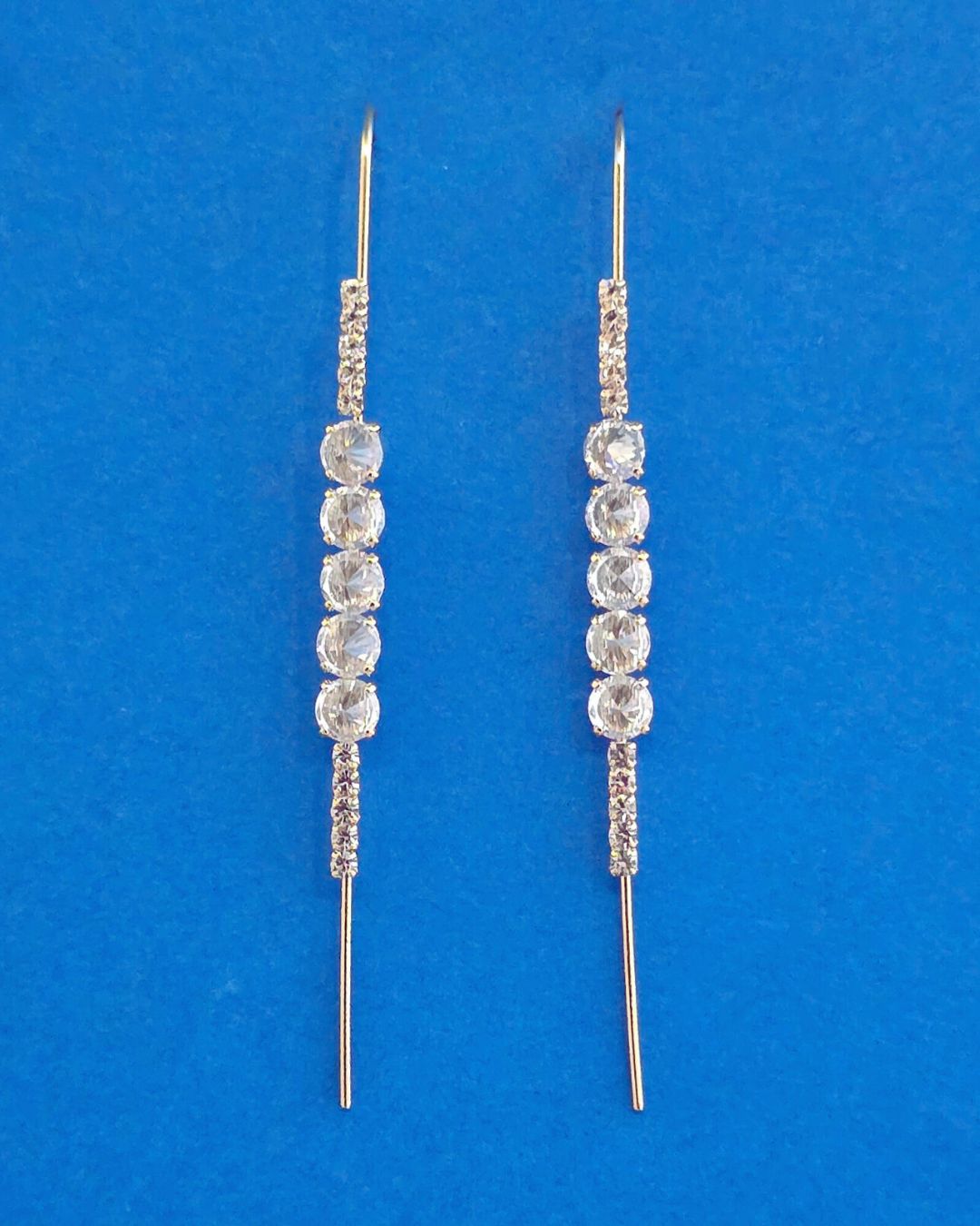 Golden Crystal Line Ear Cuff