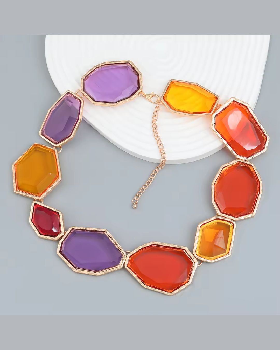 Maya Multicolor Statement Necklace