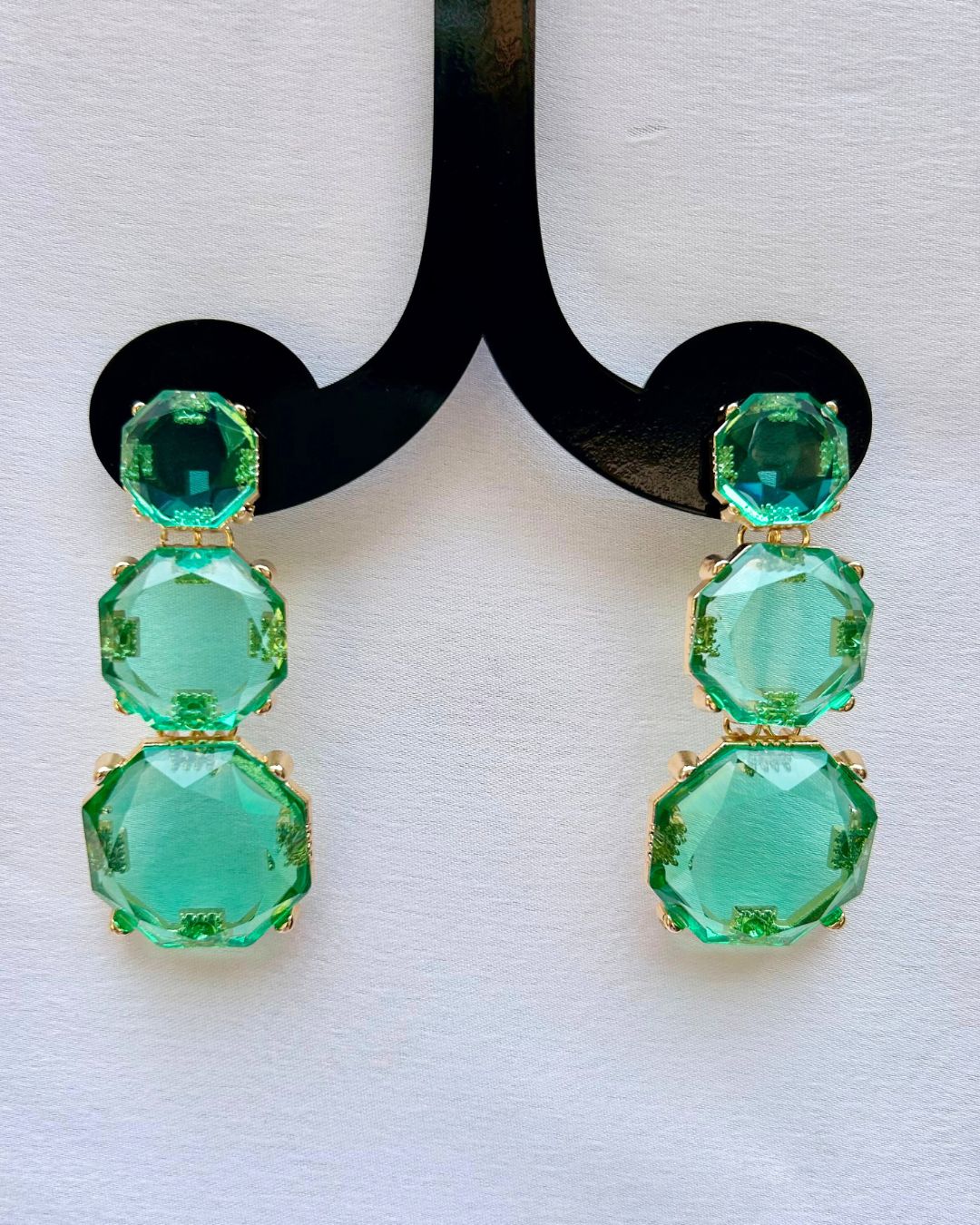 Mais Turquoise Statement Earrings