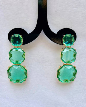Mais Turquoise Statement Earrings