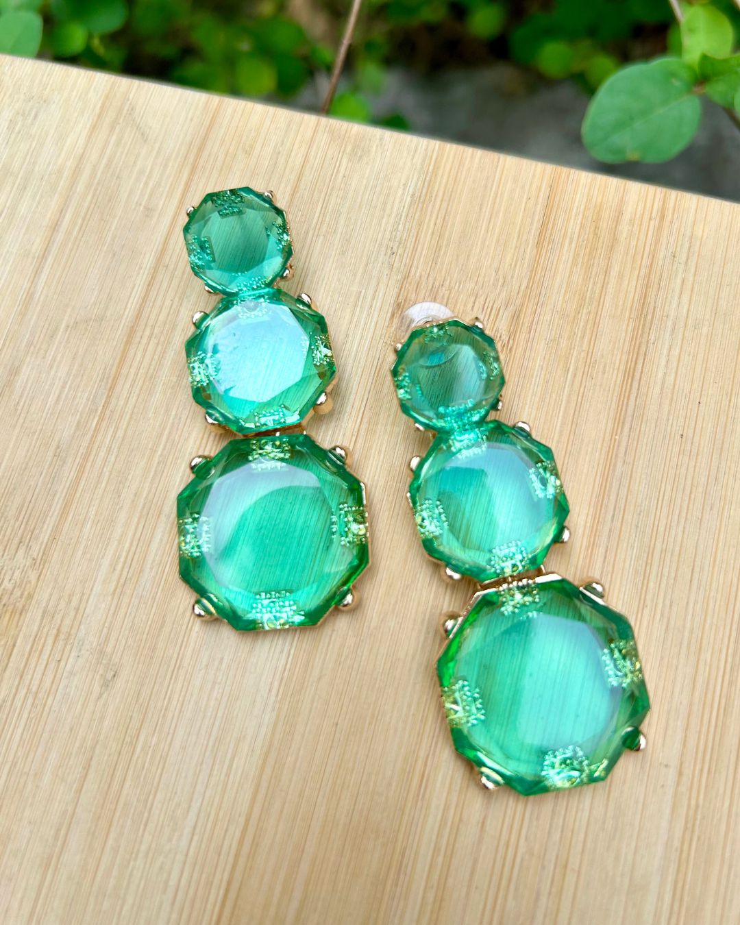 Mais Turquoise Statement Earrings