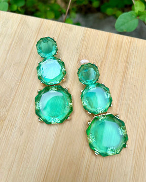 Mais Turquoise Statement Earrings