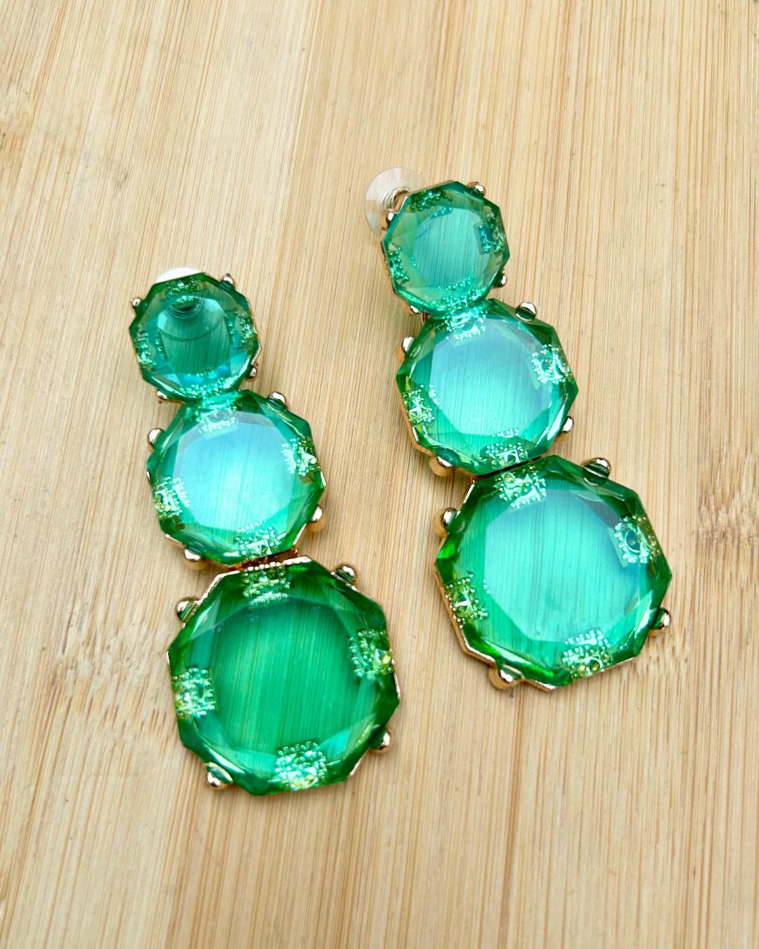 Mais Turquoise Statement Earrings