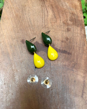 Green Mist Teardrop Earrings