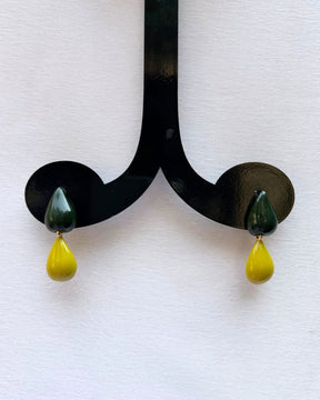 Green Mist Teardrop Earrings