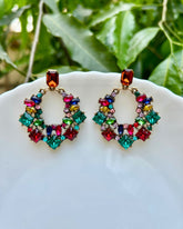 Multi Sparkle Drop Earrings