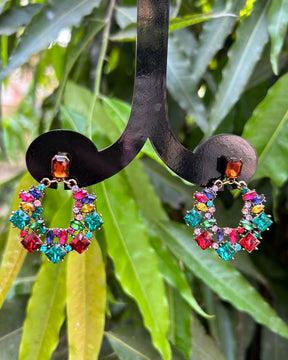 Multi Sparkle Drop Earrings