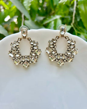Silver Sparkle Drop Earrings