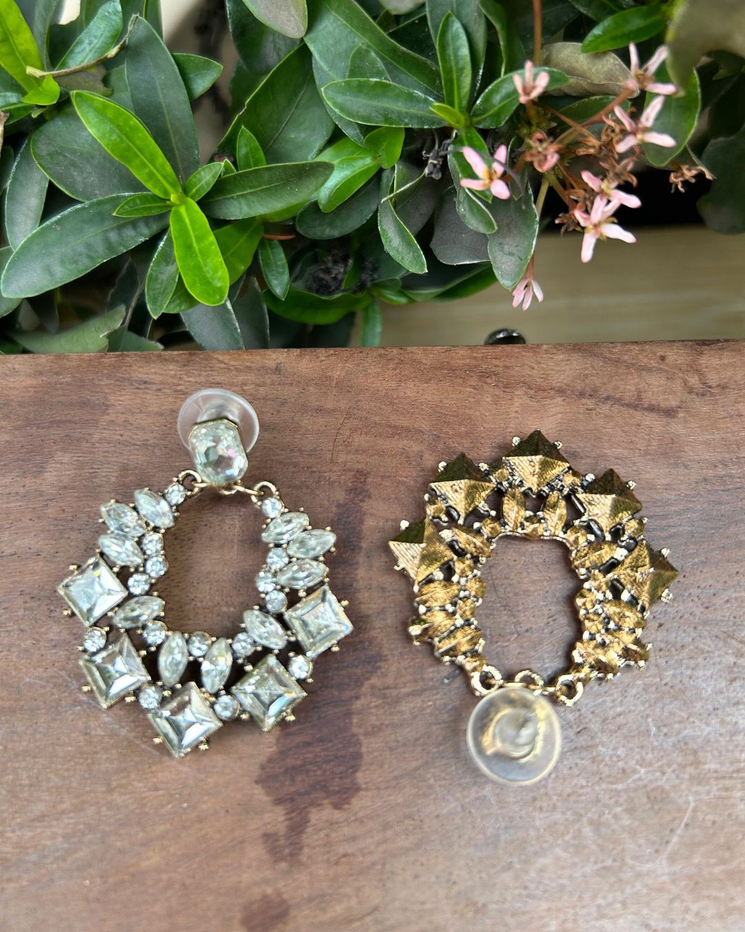 Silver Sparkle Drop Earrings