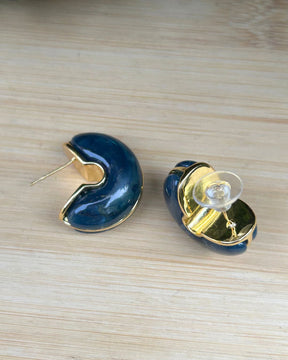 Blue Moon Hoop Earrings