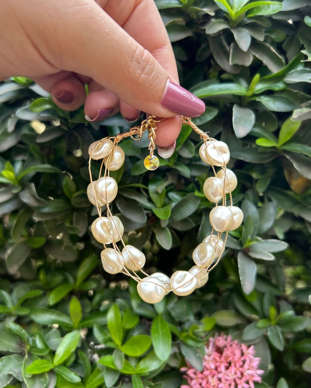 White Pearl Bracelet
