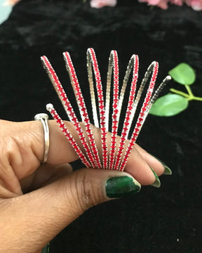 Statement Red Spiral Bracelet