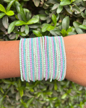 Soft Life Girl -Silver Plated Stretchable Bracelet - Pack of 24