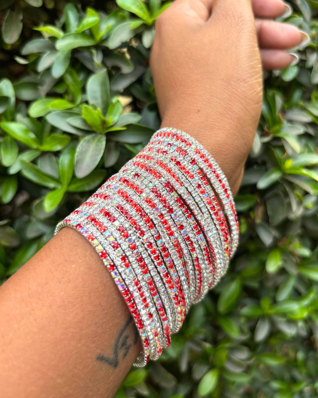 Glow Walk Girl -Silver Plated Stretchable Bracelet - Pack of 24