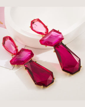 Maya Pink Statement Drop Earring