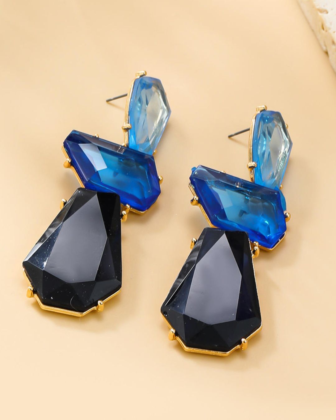 Maya Blue Statement Drop Earring
