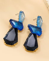 Maya Blue Statement Drop Earring