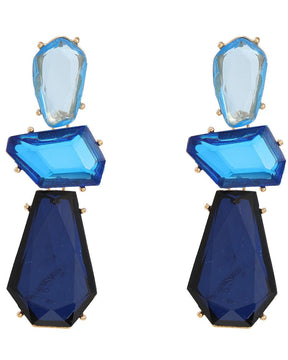 Maya Blue Statement Drop Earring