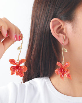 Sunset Petal Drop Earrings