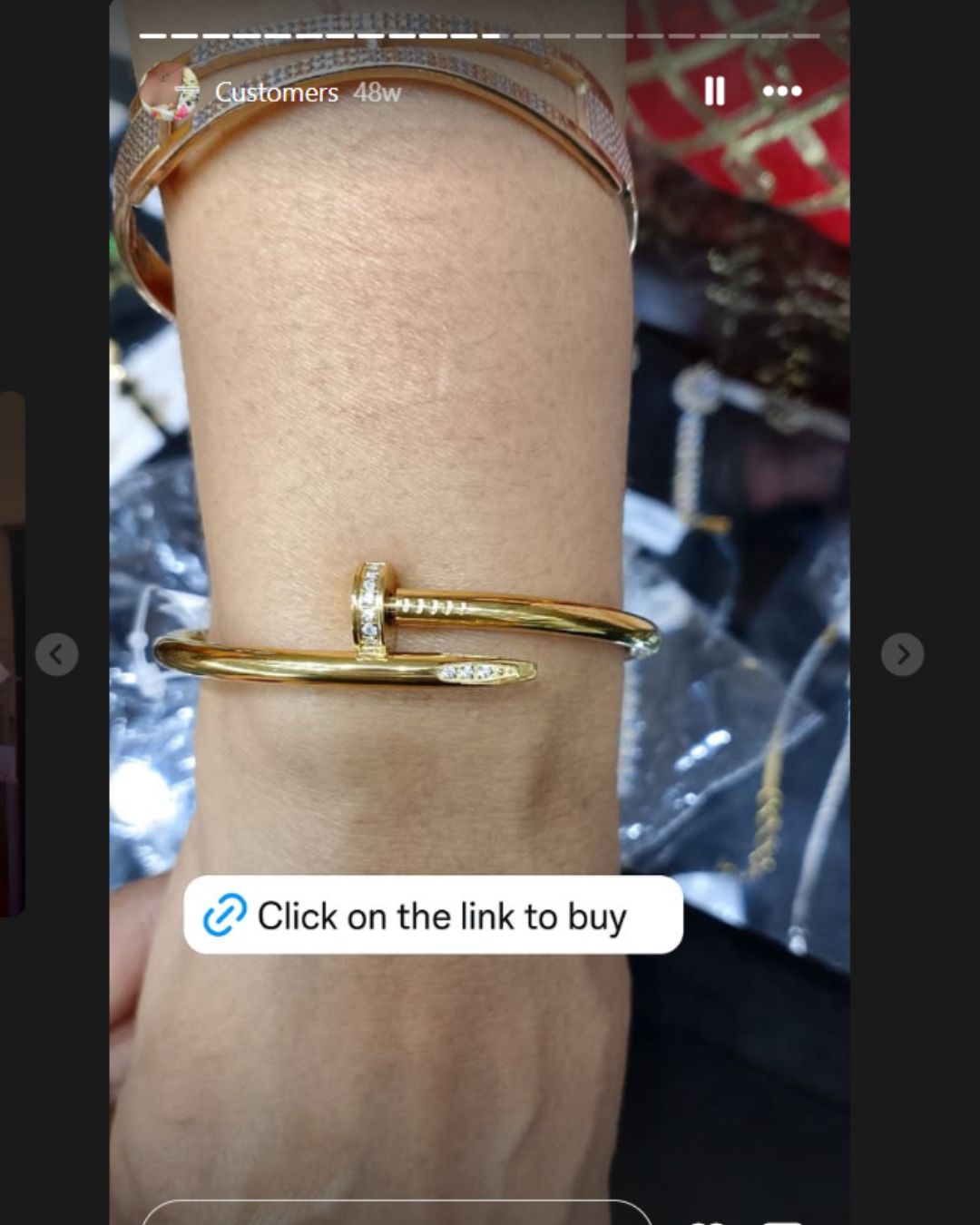 Knot Golden American Diamond - Bracelet