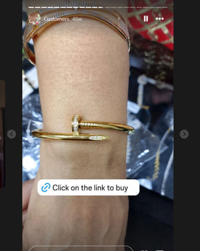 Knot Golden American Diamond - Bracelet