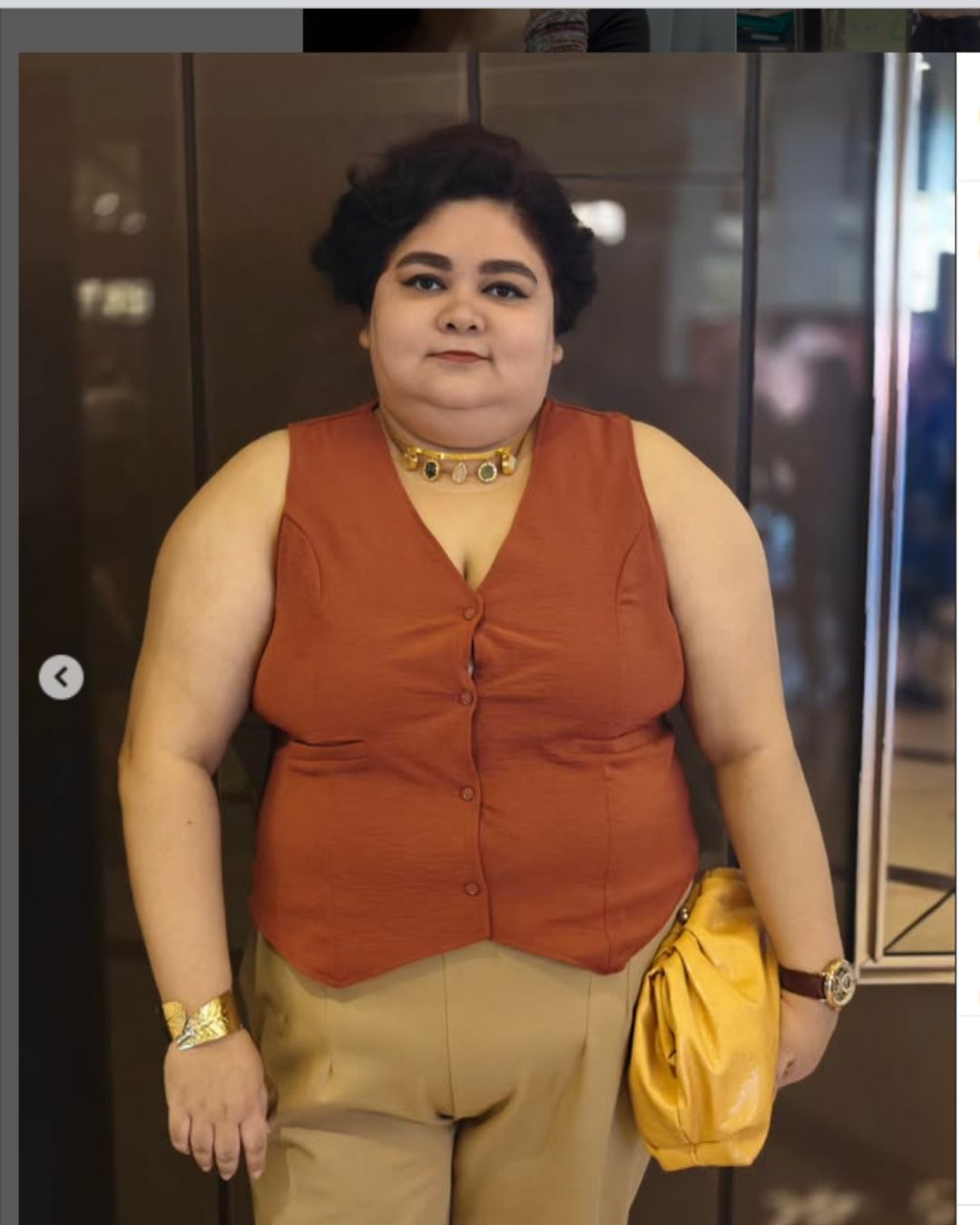 Leaf Golden Metallic Bracelet