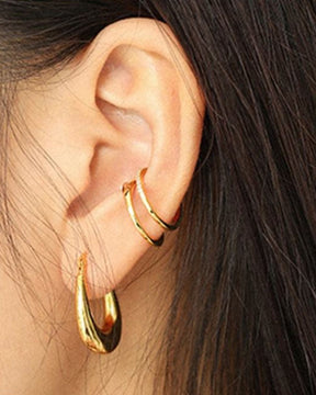 Golden Hoop Earrings