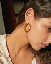 Golden Hoop Earrings