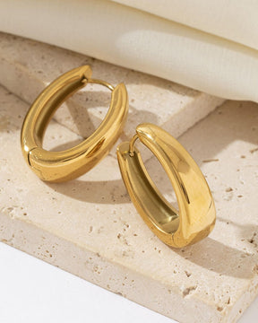 Golden Small Hoop Earrings