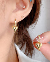 Sweety Heart Golden Earring