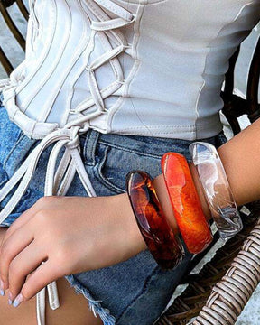 Maroon Resin Bangles