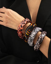 Zebra Resin Bracelet