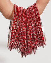 Stretchable Red Bracelet - Pack of 12