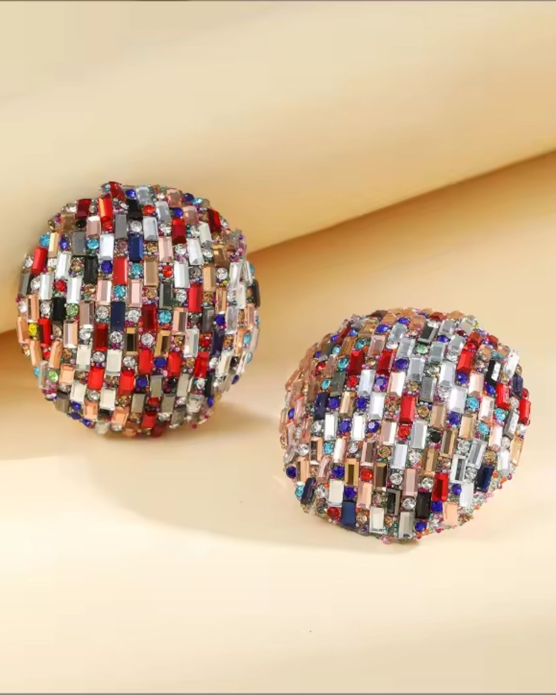 Bling Blogger Multi Stud Earrings - Big