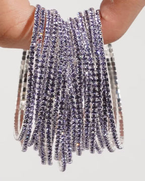 Stretchable Purple Bracelet - Pack of 12