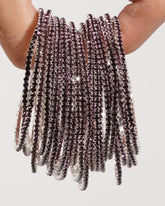 Stretchable Wine Silver Plated Bracelet - Pack of 12