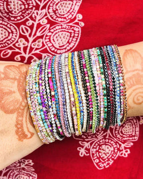 Baraat Special Multicolour Stretchable Bracelet - Pack of 36