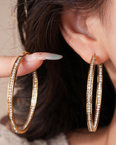 Mia Golden Hoops earrings