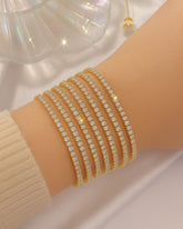 Stretchable Gold -  Plated Bracelet - Pack of 12