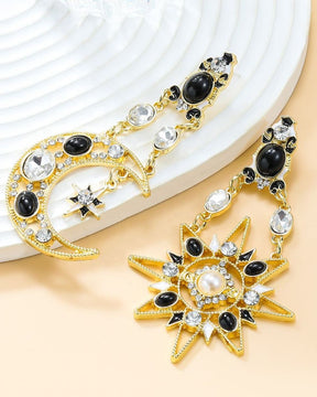 Star Moon AD Mismatched Earring