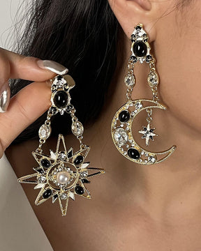 Star Moon AD Mismatched Earring