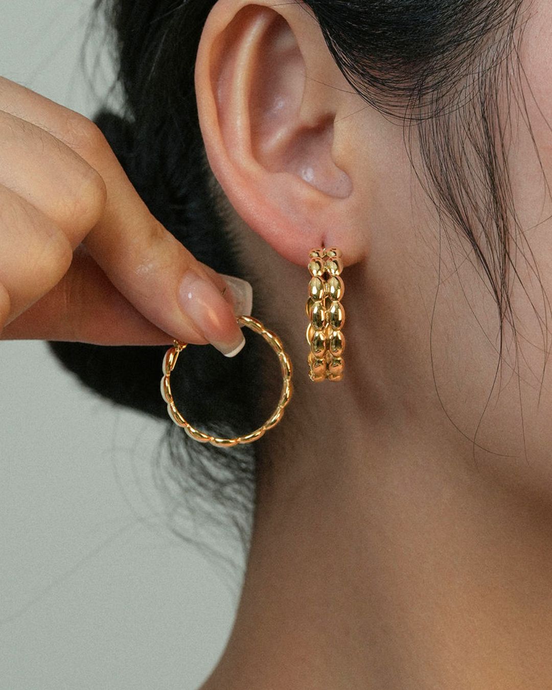 Puffy Hoop earrings