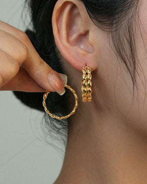 Puffy Hoop earrings