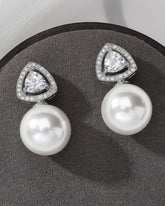 Zoya Pearl American Diamond Stud Earring