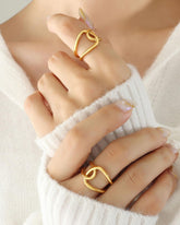 Knotted Statement Finger Ring